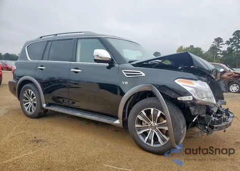 2020 Nissan Armada Sv из США, поврежденный, VIN JN8AY2NDXL9112247